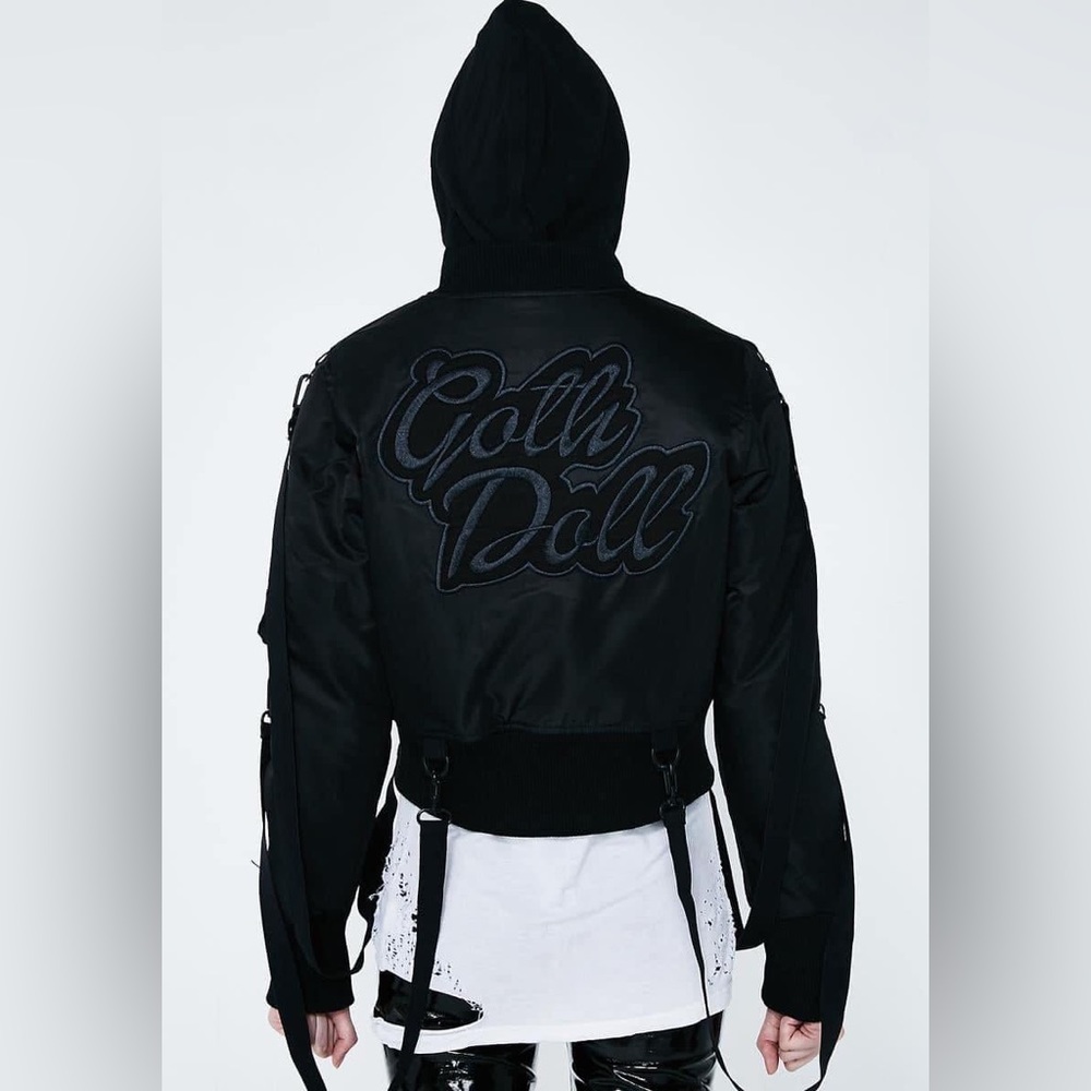 ISO Killstar Dolls Kill Goth Doll Bomber Jacket Coat In Search Of